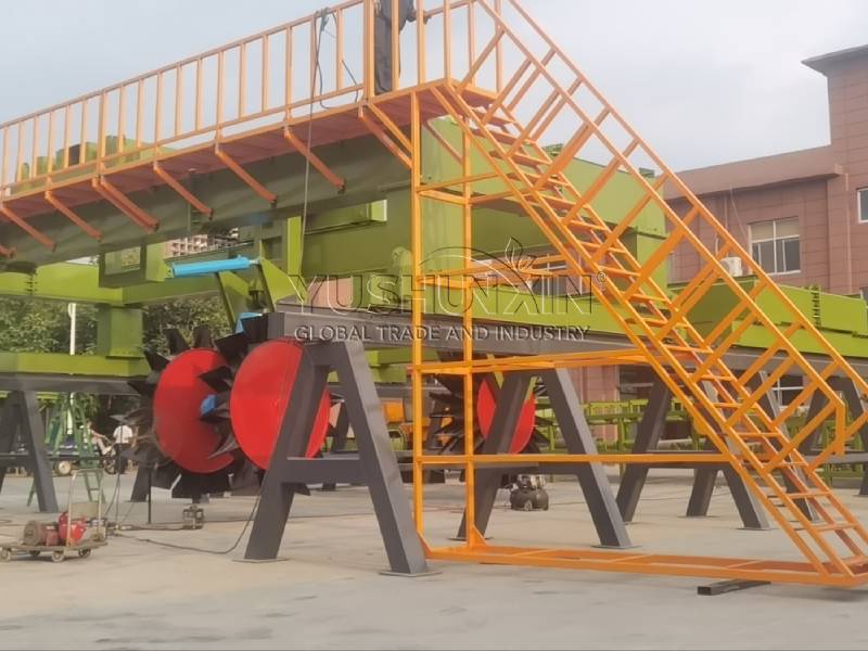 Sistema de compostaje aeróbico de doble disco para residuos orgánicos
