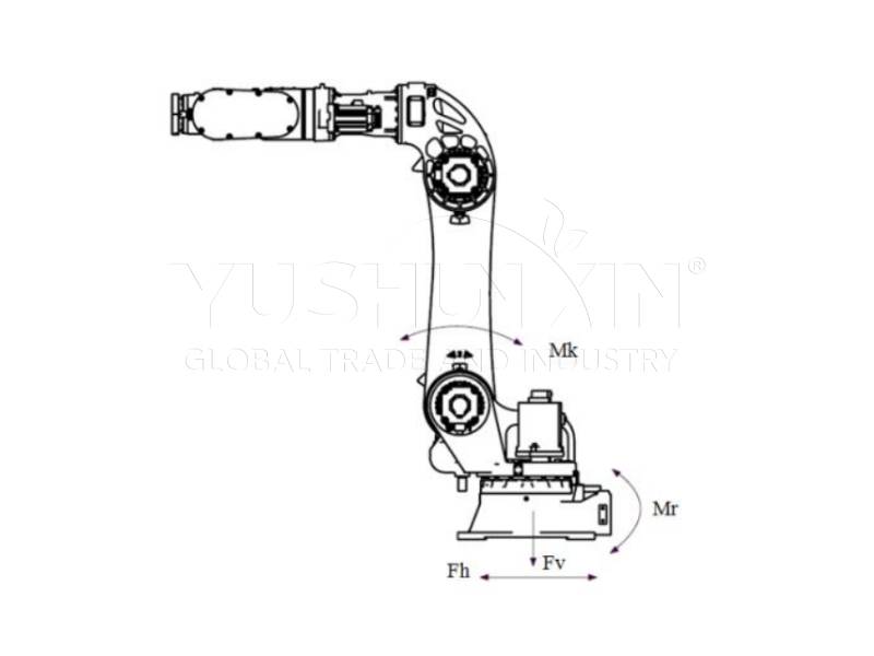 Design drawing of a six-axis robot