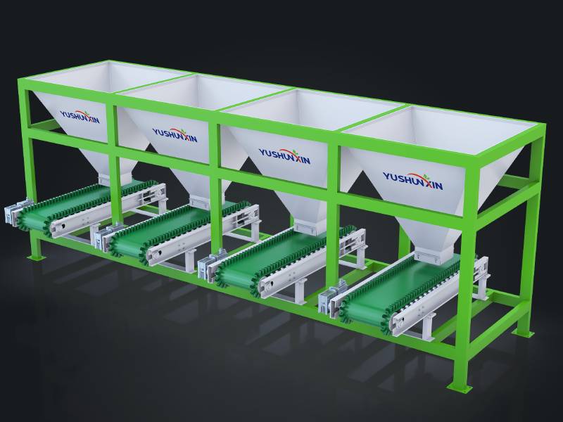 Rendering of the four-bin dynamic batching system