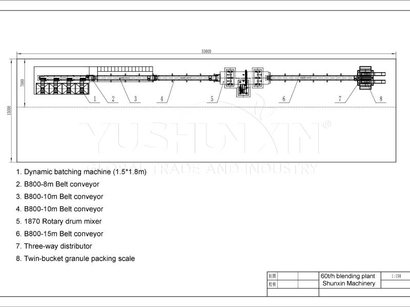50 TPH BB Fertilizer Plant Layout